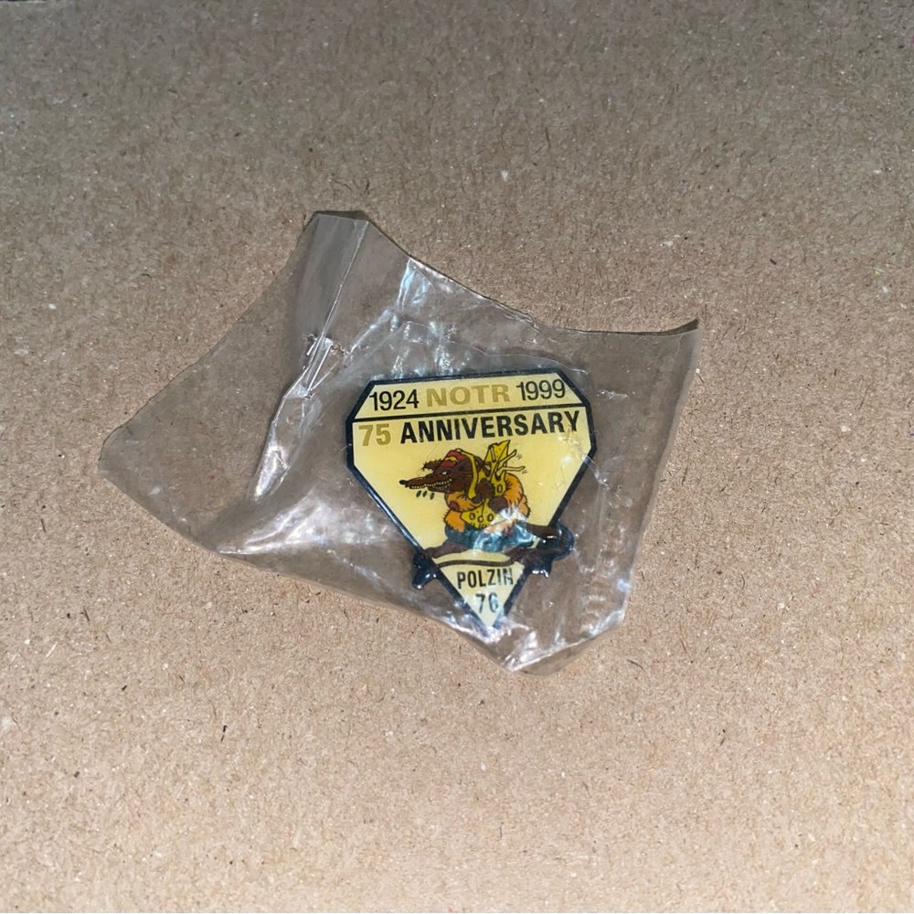 NOTR 75 anniversary 1999 metal Pin brooch national order trench rats 🐀 polzin 76